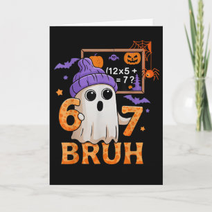 67 Lärar Halloween Spöke Sex Sju Meme Matematik Ek Kort