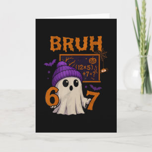 67 Lärar Halloween Spöke Sex Sju Meme Matematik Ek Kort