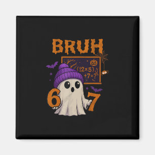 67 Lärar Halloween Spöke Sex Sju Meme Matematik Ek Magnet