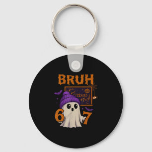 67 Lärar Halloween Spöke Sex Sju Meme Matematik Ek Nyckelring