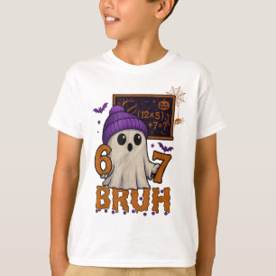 67 Lärar Halloween Spöke Sex Sju Meme Matematik Ek T Shirt
