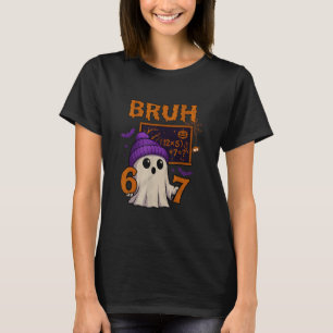 67 Lärar Halloween Spöke Sex Sju Meme Math Ekv T Shirt