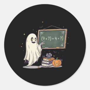 67 Lärar Halloween Spöke Sex Sju Meme Math Skämt Runt Klistermärke