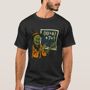 67 Lärar Halloween Zombie Sex Sju Meme Hjärna R T Shirt
