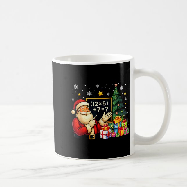 67 Lärar Santa jul sex sju meme Brainrot Kaffemugg (Höger)