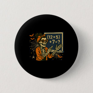 67 Lärare Halloween Skelett Sex Sju Meme Matematik Knapp