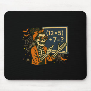 67 Lärare Halloween Skelett Sex Sju Meme Matematik Musmatta