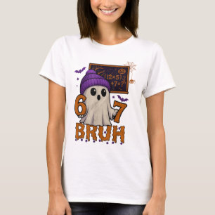 67 Lärare Halloween Spöke Sex Sju Meme Math Ekv T Shirt