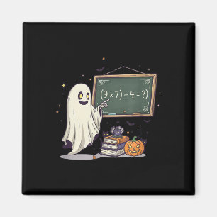 67 Lärare Halloween Spöke Sex Sju Meme Math Skämt Magnet