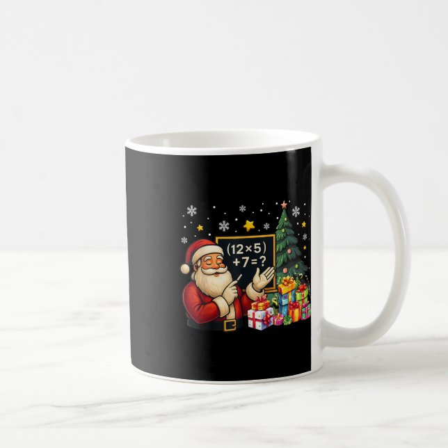 67 Lärare Santa jul Six Seven Meme Brainrot Kaffemugg (Höger)