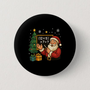 67 Lärare Santa jul Six Seven Meme Brainrot Knapp
