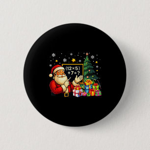 67 Lärare Santa jul Six Seven Meme Brainrot Knapp