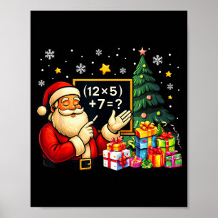 67 Lärare Santa jul Six Seven Meme Brainrot Poster