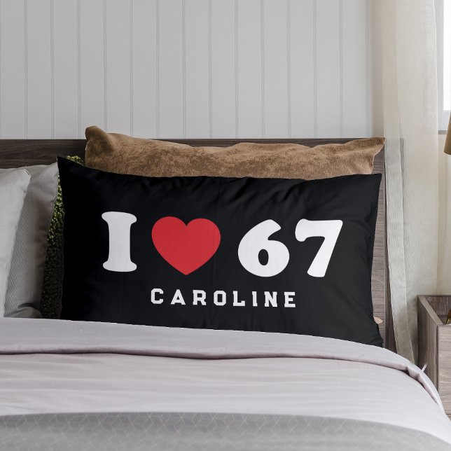 67 Lustigt PM I Kärlek sex Sju 67:e födelsedagen Lumbarkudde (Skapare uppladdad)