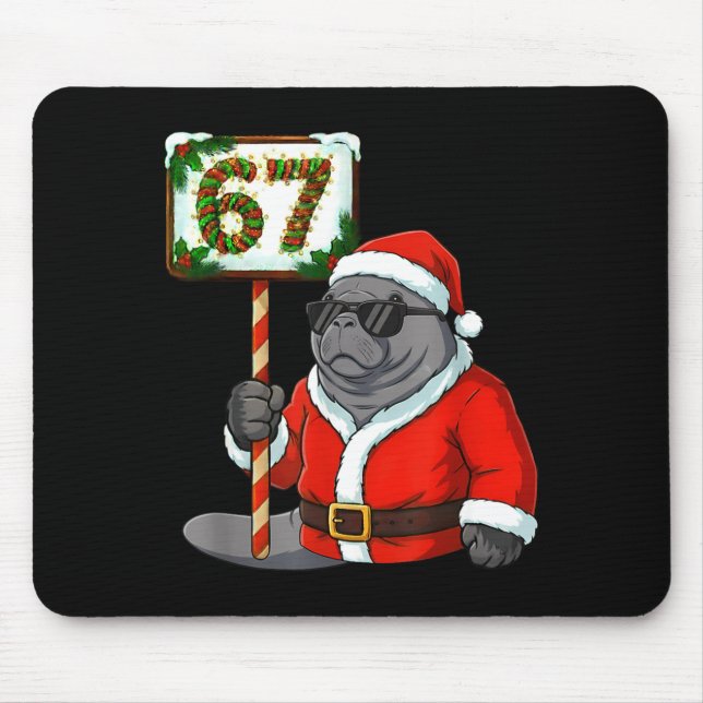 67 Manatee Christmas Six Seven Meme Brainrot Manat Musmatta (Framsidan)