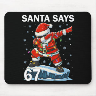 67 Människo rolig Six Seven jul 6-7 Meme Tomte 6 Musmatta