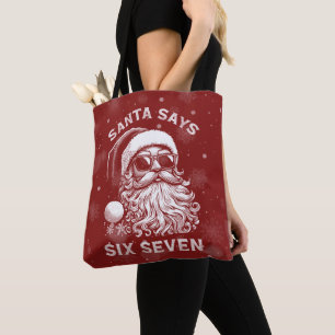 67 Människo roliga Santa säger sex sju jul Tygkasse