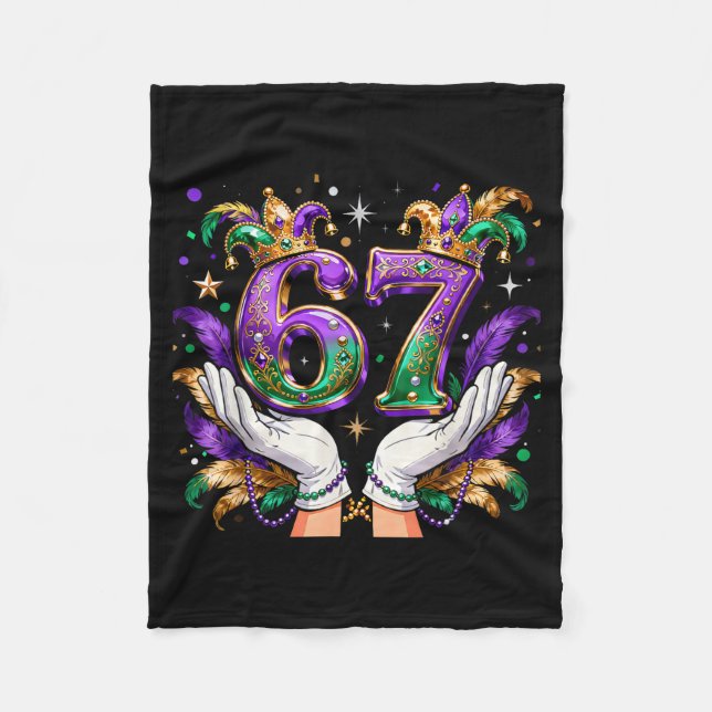 67 Mardi Gras Meme Carnival Party Quote  Fleecefilt (Framsidan)
