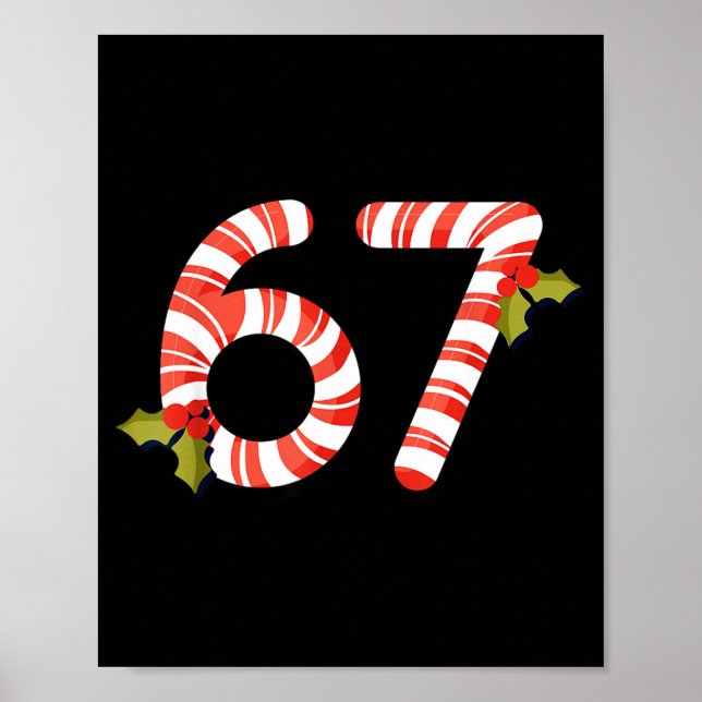 67 Mas Meme Godisstav Six Seven Barn Män Kvinnor C Poster (Framsidan)