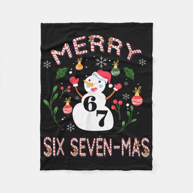 67 Mas Meme Godisstav Six Seven Barn Män Kvinnor J Fleecefilt (Framsidan)