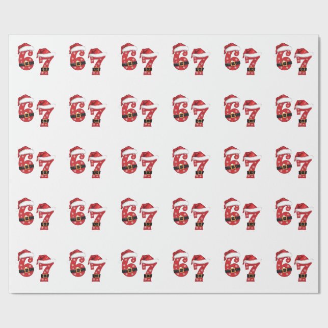 67 Mason Låt Oss Få En Sandig Jul 67 Meme Roligt Presentpapper (Platt)