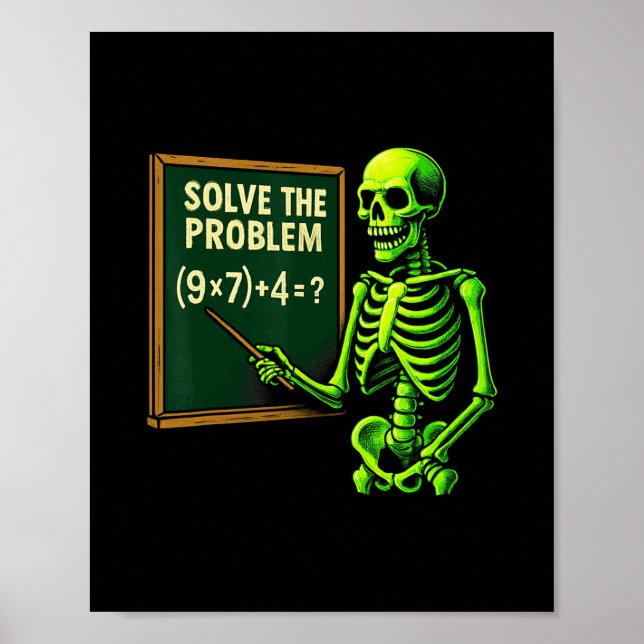 67 Math Halloween Skeleton Meme For Teachers And S Poster (Framsidan)
