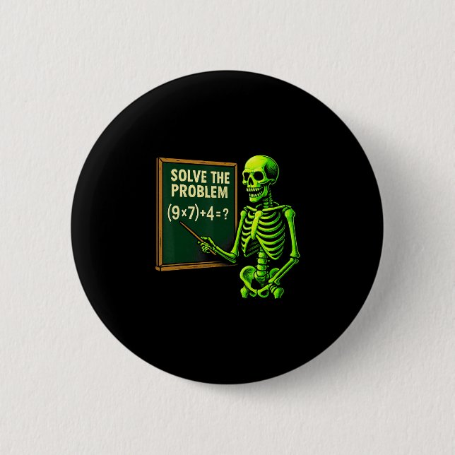 67 Math Halloween skelett meme för lärare och S Knapp (Framsida)