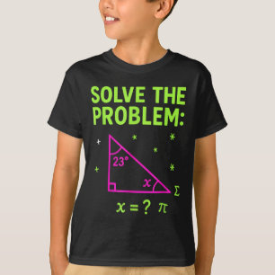 67 Math Meme Lös Problemet Roliga Lärare Studenter T Shirt