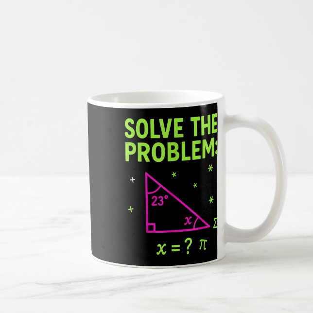 67 Math Meme Solve The Problem Funny Teachers Stud Kaffemugg (Höger)