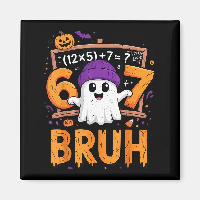 67 Math Teacher Halloween Costume Mathematics Math Magnet (Framsidan)