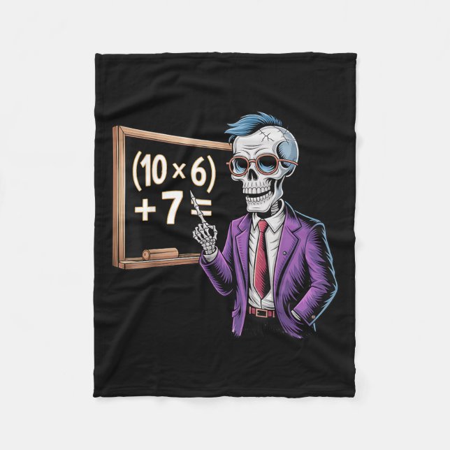 67 Math Teacher Meme Brainrot Six Seven Halloween  Fleecefilt (Framsidan)
