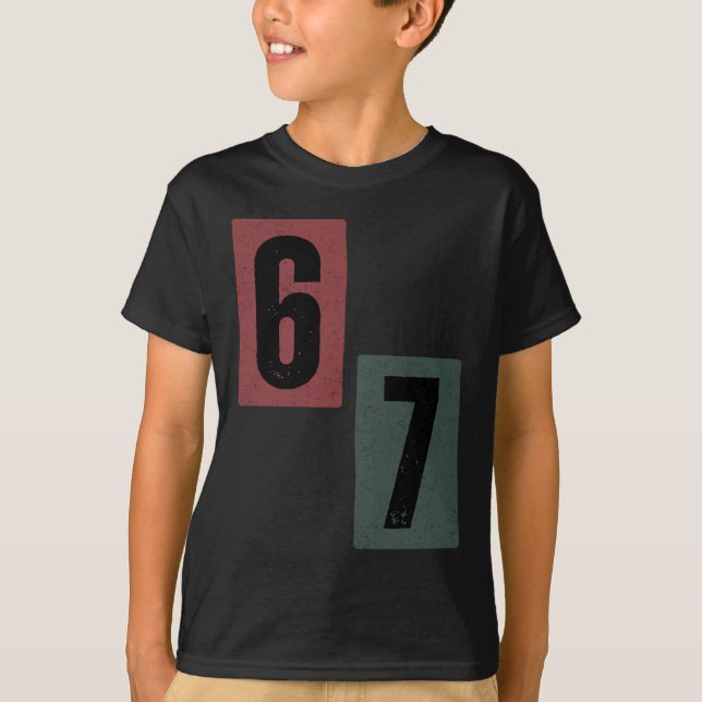 67 Meme 1  T Shirt (Framsida)