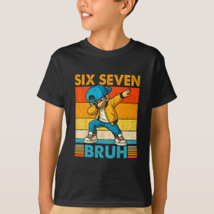 67 Meme 6 7 Dabba Pojkar Sex Sju Bruh Kids Gen A T Shirt