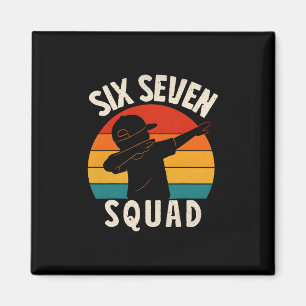 67 Meme 6 7 Nummer Dabba Six Seven Squad Roligt Magnet