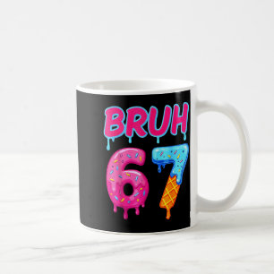 67 Meme 6 7 Nummer Glass Sex Sju Bruh Roligt Kaffemugg