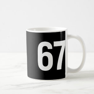 67 Meme Alpha Gen-z Aura Energistil Kaffemugg
