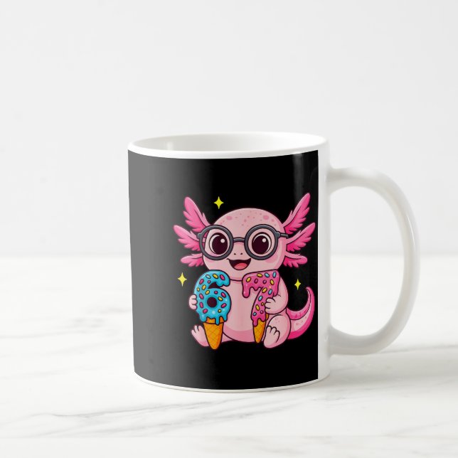 67 Meme Axolotl Funny Six Seven Axolotl Lover For  Kaffemugg (Höger)