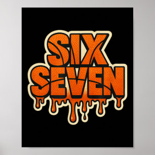 67 Meme B-ball Spelare Basket Ice Cream Drip Fu Poster