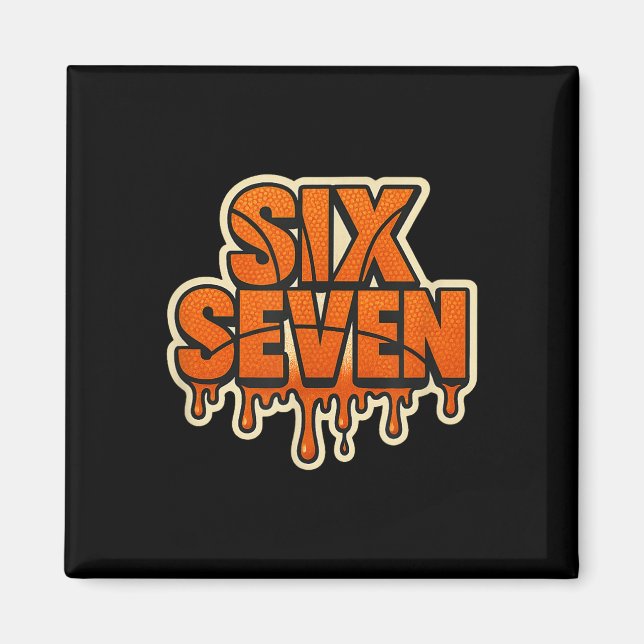 67 Meme B-bollspelare Basket Ice Cream Drip Fu Magnet (Framsidan)