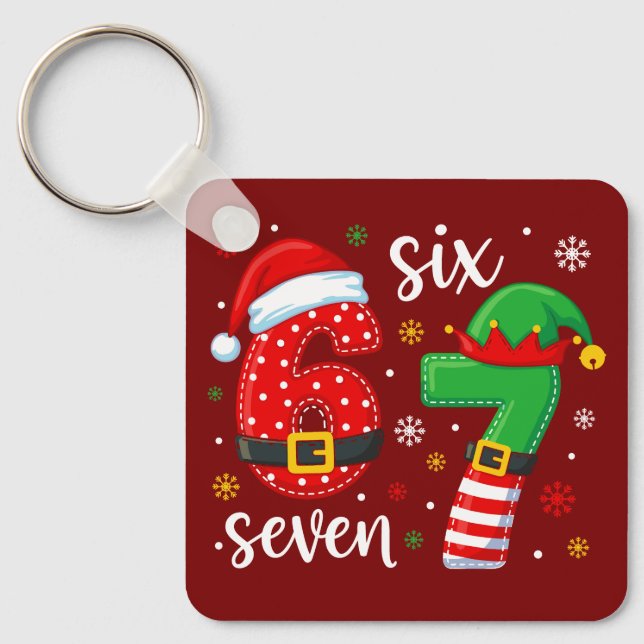 67 Meme Christmas Nyckelring (Framsida)