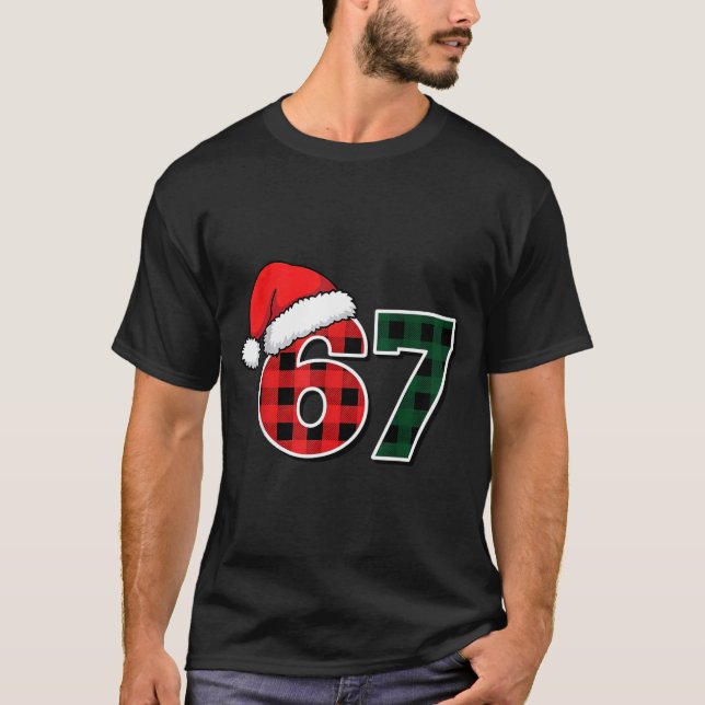 67 Meme Christmas Six Seven  T Shirt (Framsida)