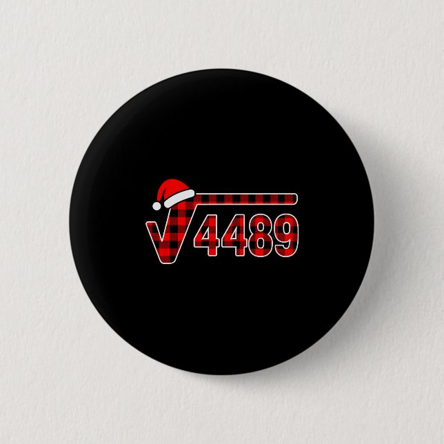67 Meme Christmas Square Root 4489 Six Seven Math  Knapp (Framsida)