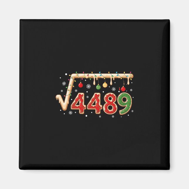67 Meme Christmas Square Root 4489 Six Seven Math  Magnet (Framsidan)