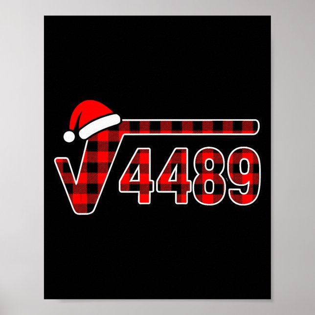 67 Meme Christmas Square Root 4489 Six Seven Math  Poster (Framsidan)