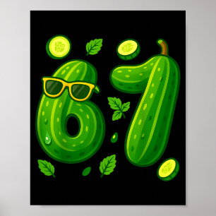 67 Meme Ckle Rolig Six Seven Cuber 6 7 Gen Alpha S Poster