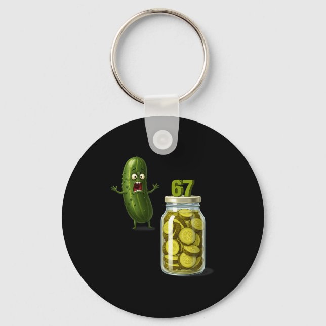 67 Meme Ckle Surprise A Jar Of Sliced Ckles Cuber  Nyckelring (Framsida)