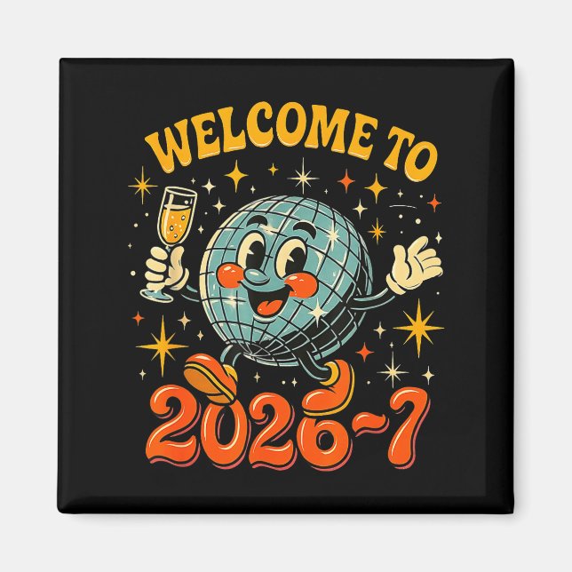 67 Meme Countdown Happy New Year Funny Drip Number Magnet (Framsidan)