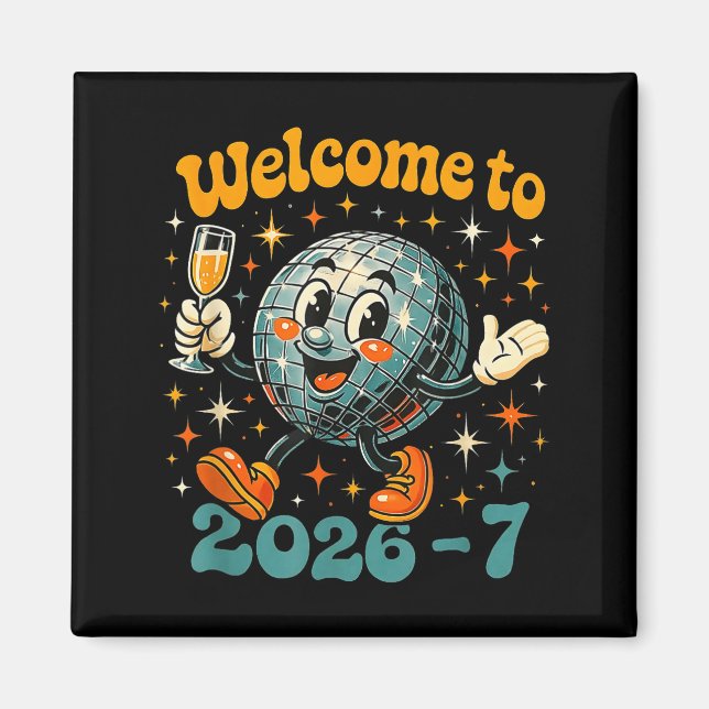 67 Meme Countdown Happy New Year Funny Drip Number Magnet (Framsidan)