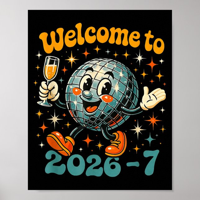 67 Meme Countdown Happy New Year Funny Drip Number Poster (Framsidan)