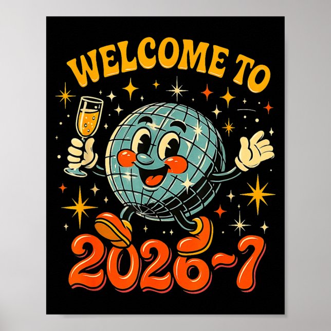 67 Meme Countdown Happy New Year Funny Drip Number Poster (Framsidan)